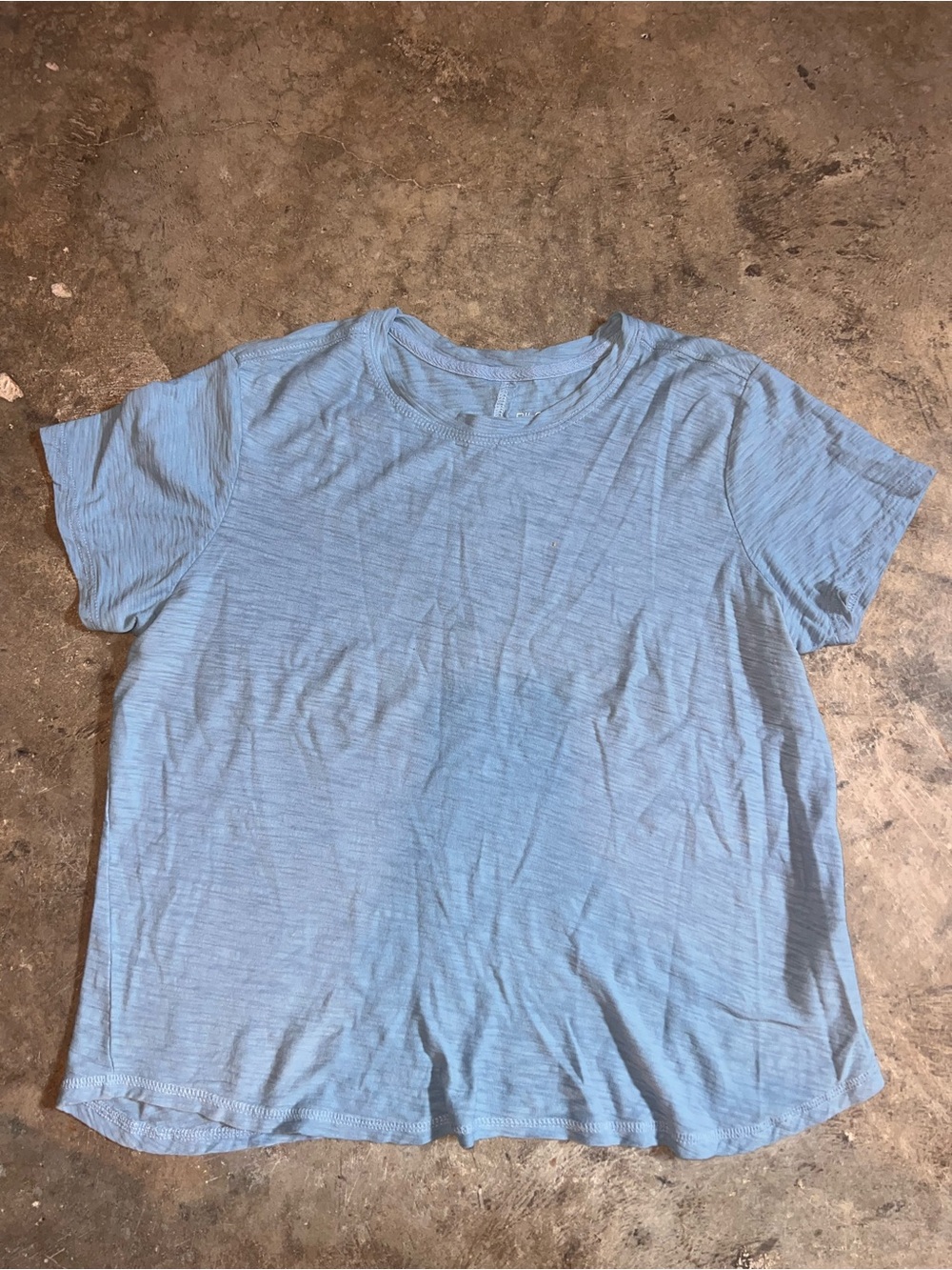 2 Anthropologie Pilcro Bennie Cotton Slub Crew Neck Tees – Pink & Blue Size M - Picture 6 of 10